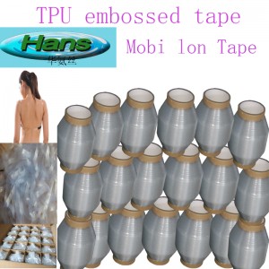 Embossed Clear TPU Elastic Mobilon Tape